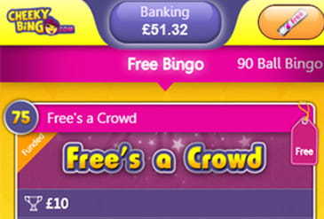 A smooth mobile experience from Cheeky Bingo