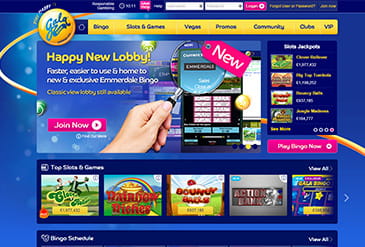 The home page of Gala Bingo – view on desktop