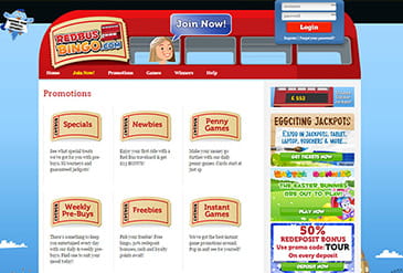 Promotions on Redbus Bingo for all players